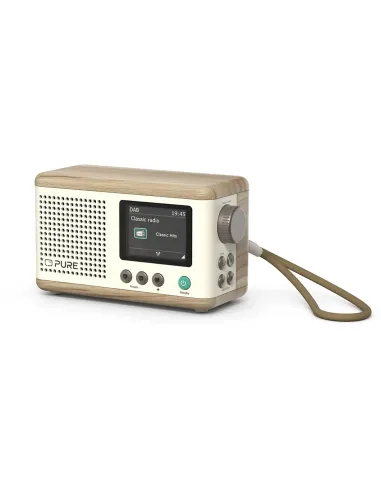 Pure Classic Mini Radio DAB+ Blanco | Portátil Bluetooth 15h Batería