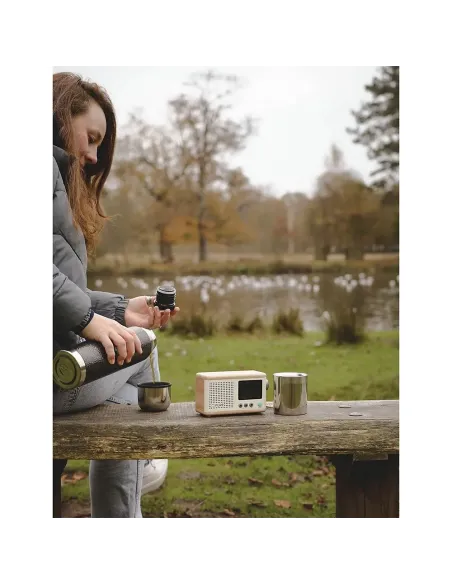 Pure Classic Mini Radio DAB+ White | Portable Bluetooth 15h Battery