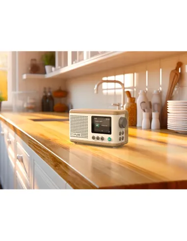 Pure Classic Mini Radio DAB+ Blanco | Portátil Bluetooth 15h Batería