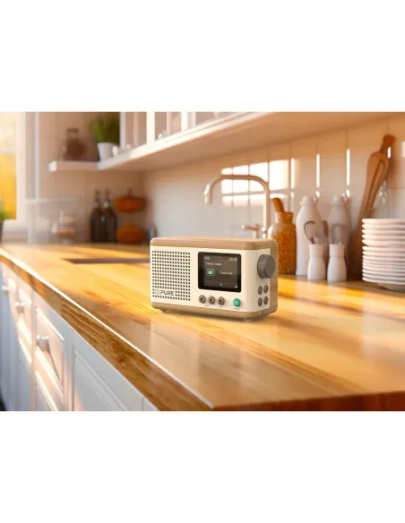 Pure Classic Mini Radio DAB+ Blanco | Portátil Bluetooth 15h Batería