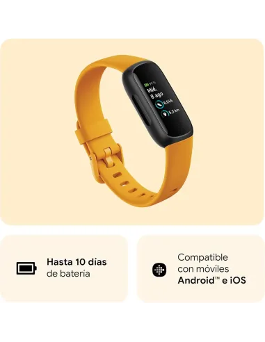 Fitbit Inspire 3 Reacondicionado CN | Pulsera Actividad Amarillo Ocre