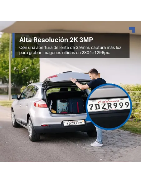 Tapo C51A Cámara Wi-Fi Exterior 360° | 2K Visión Nocturna y Detección