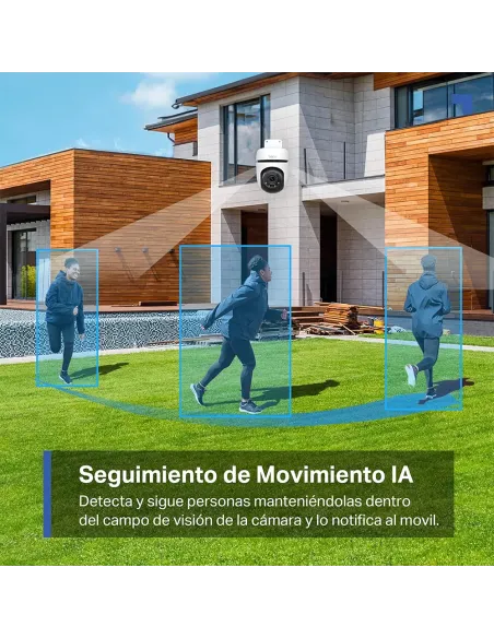 Tapo C51A Cámara Wi-Fi Exterior 360° | 2K Visión Nocturna y Detección