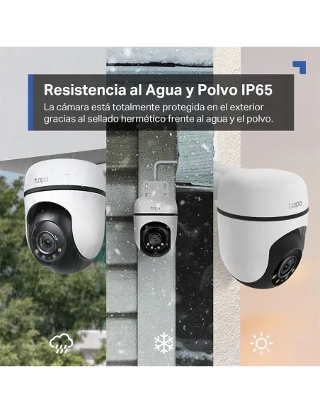 Tapo C51A Cámara Wi-Fi Exterior 360° | 2K Visión Nocturna y Detección
