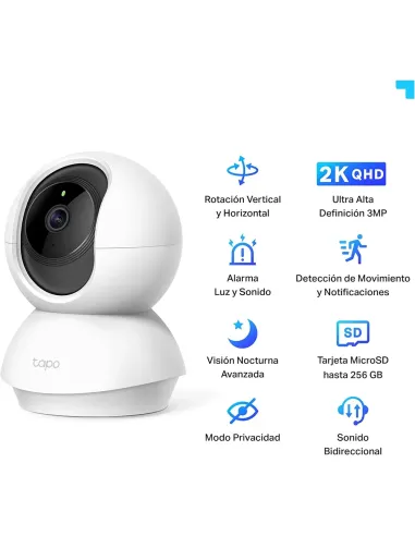 Comprar Pack 2 Cámaras Tapo C210 | Vigilancia WiFi 360° 2K 3MP
