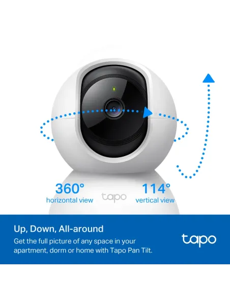 Buy Tapo C210 2-Pack | 360° Wi-Fi Camera 2K 3MP & Baby Monitor