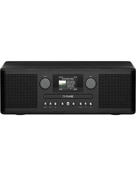 Pure Classic C-D6i Black | Stereo System with CD, WiFi & Internet Radi