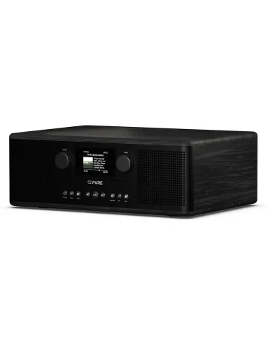 Pure Classic C-D6i Black | Stereo System with CD, WiFi & Internet Radi