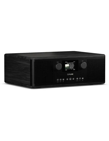Pure Classic C-D6i Black | Stereo System with CD, WiFi & Internet Radi