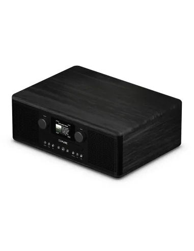 Pure Classic C-D6i Black | Stereo System with CD, WiFi & Internet Radi