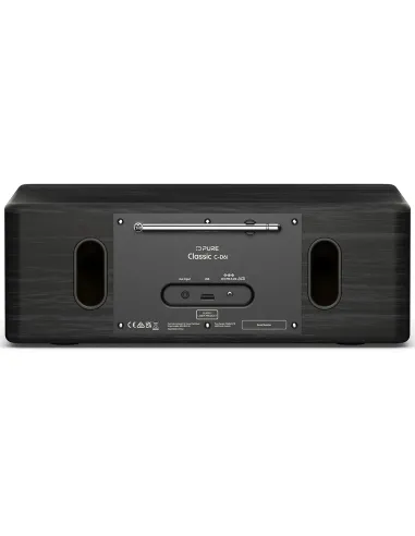 Pure Classic C-D6i Black | Stereo System with CD, WiFi & Internet Radi