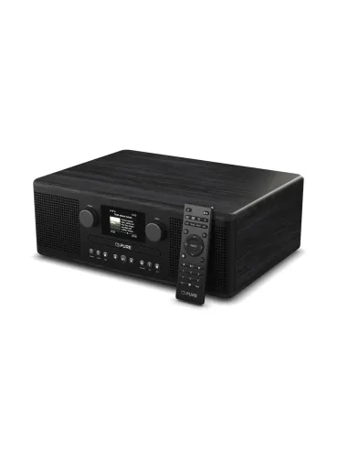 Pure Classic C-D6i Black | Stereo System with CD, WiFi & Internet Radi