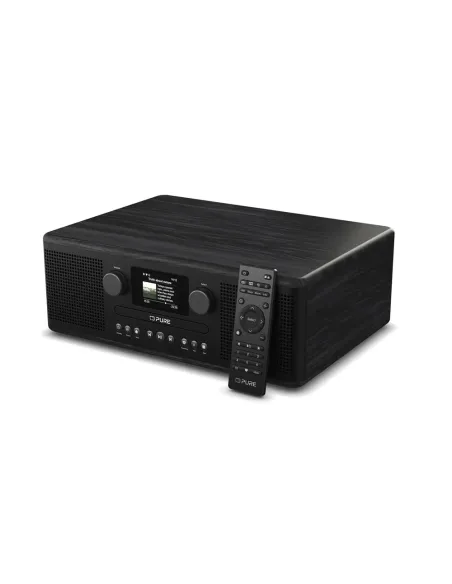 Pure Classic C-D6i Black | Stereo System with CD, WiFi & Internet Radi