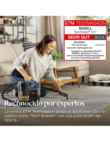 BISSELL SpotClean C5 | Aspirador de Manchas Silencioso - TiendaCPU