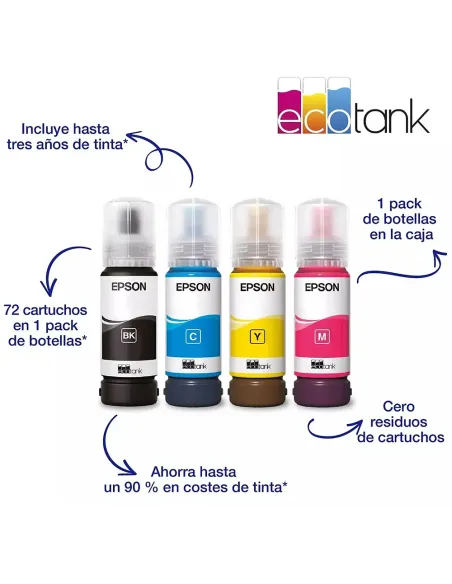 Epson EcoTank ET-2865 | Impresora WiFi Sin Cartuchos - TiendaCPU