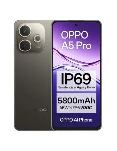 OPPO A5 Pro 4G 256GB Negro - Móvil Resistente IP69 y Batería 5800mAh