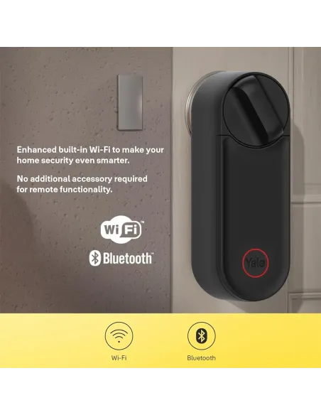 Yale Linus Smart Lock L2 Black | Keyless WiFi Smart Lock