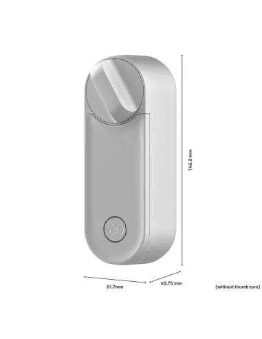 Yale Linus Smart Lock L2 Silver | Keyless WiFi Smart Lock