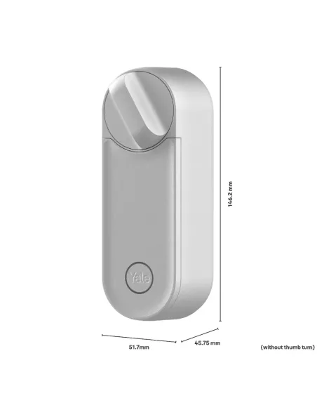 Yale Linus Smart Lock L2 Silver | Keyless WiFi Smart Lock