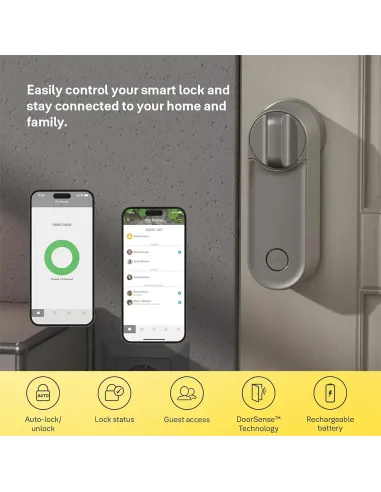 Yale Linus Smart Lock L2 Silver | Keyless WiFi Smart Lock
