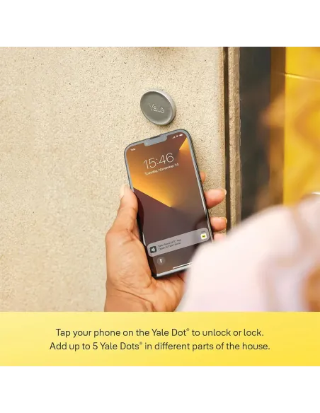 Yale Linus Smart Lock L2 Silver | Keyless WiFi Smart Lock