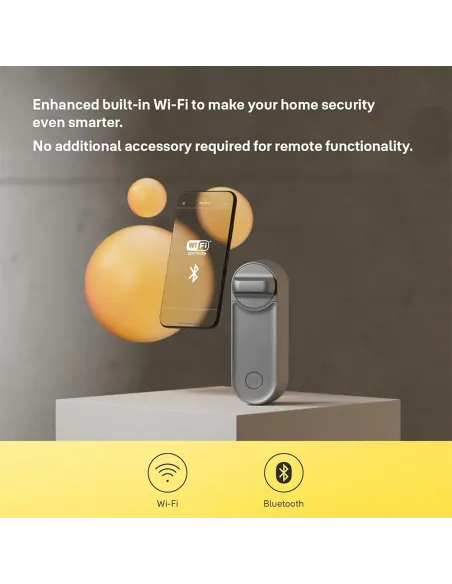 Yale Linus Smart Lock L2 Silver | Keyless WiFi Smart Lock