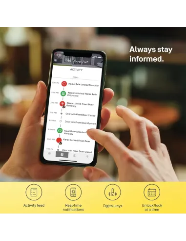 Yale Linus Smart Lock L2 Silver | Keyless WiFi Smart Lock