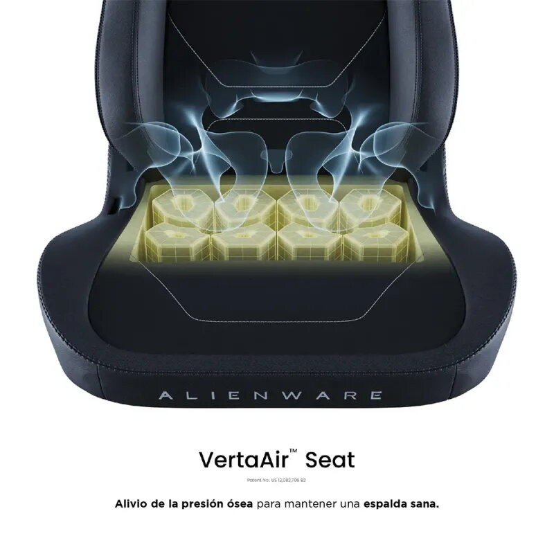 Silla gaming ergonómica Alienware S3800 HygennX con lumbar