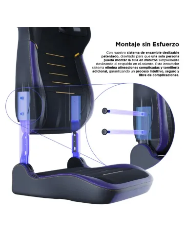 Vertagear PL4800 X‑Large HyGenNX Midnight – XL Comfort Gaming Chair