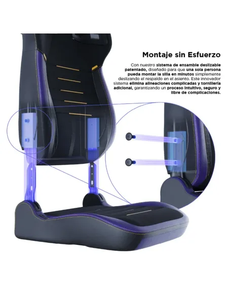 Vertagear PL4800 X‑Large HyGenNX Midnight – XL Comfort Gaming Chair