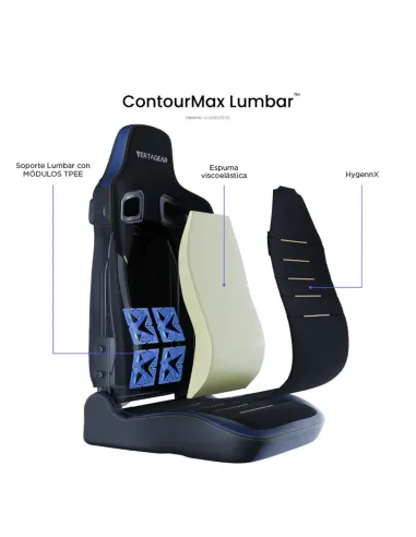 Vertagear PL4800 X‑Large HyGenNX Midnight Blue – XL Comfort