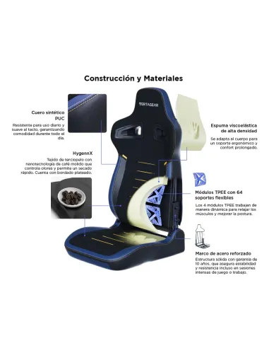 Vertagear PL4800 X‑Large HyGenNX Midnight Blue – XL Comfort