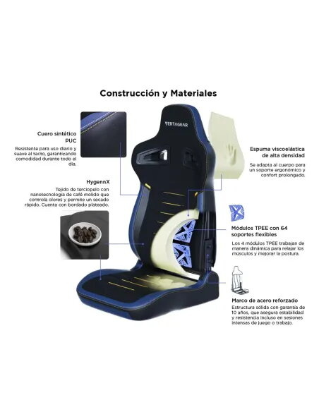 VERTAGEAR PL4800 X-LARGE HYGENNX MIDNIGHT BLUE