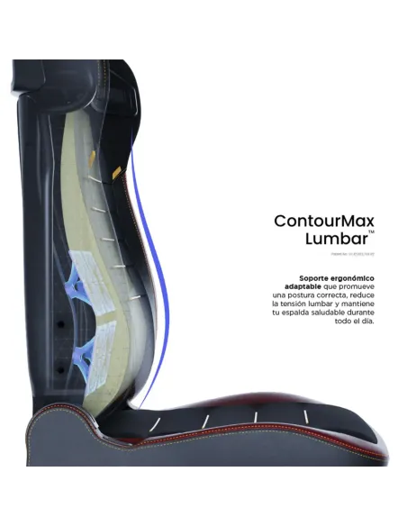 Vertagear PL4800 X‑Large HyGenNX Burgundy Red – Confort XL