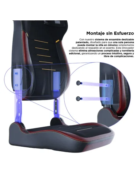 Vertagear PL4800 X‑Large HyGenNX Burgundy Red – Confort XL