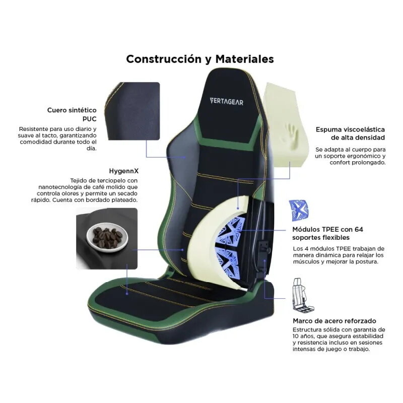VERTAGEAR PL6800 X-LARGE HYGENNX MIDNIGHT GREEN