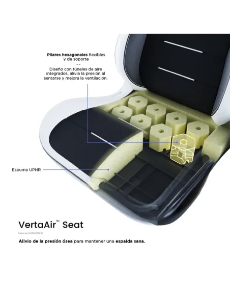 Vertagear SL3800 HyGenNX Black/White – Ergonomic Gaming Chair