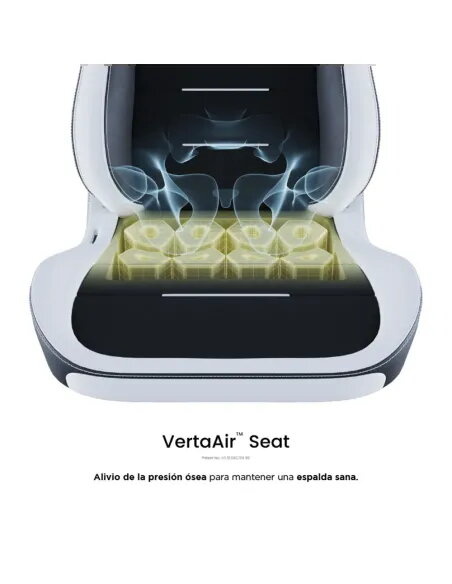 VERTAGEAR SL3800 HYGENNX BLACK/WHITE ERGONOMIC