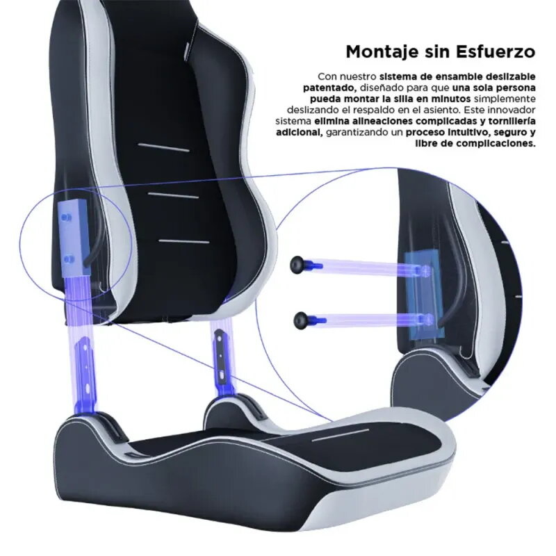 VERTAGEAR SL3800 HYGENNX BLACK/WHITE ERGONOMIC