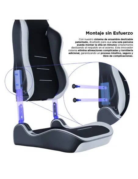 VERTAGEAR SL3800 HYGENNX BLACK/WHITE ERGONOMIC