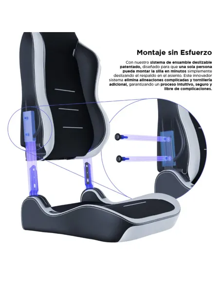 Vertagear SL3800 HyGenNX Black/White – Ergonomic Gaming Chair