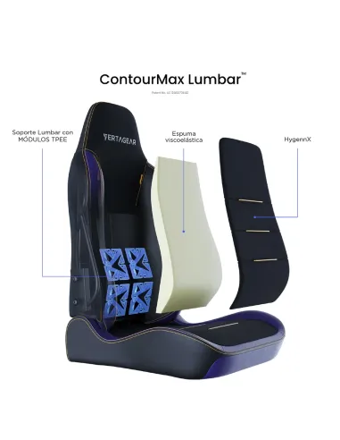 Vertagear SL3800 HyGenNX Midnight Purple – Silla gaming