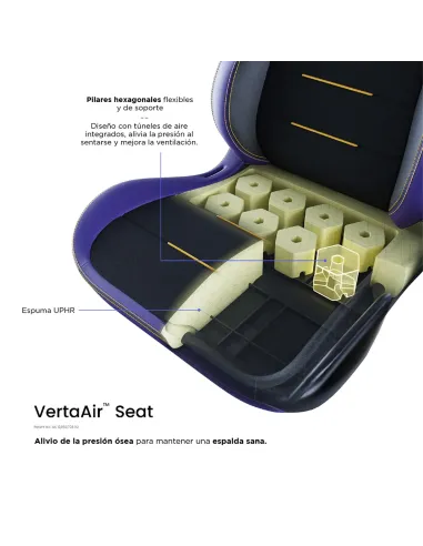 Vertagear SL3800 HyGenNX Midnight Purple – Silla gaming