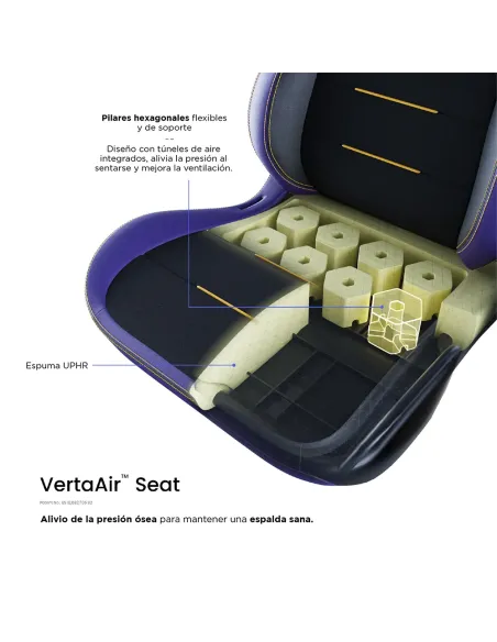 Vertagear SL3800 HyGenNX Midnight Purple – Silla gaming