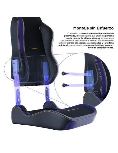Vertagear SL3800 HyGenNX Midnight Purple – Silla gaming