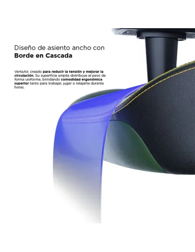 Vertagear SL3800 HygenX Midnight Green – silla gamer ergonómica