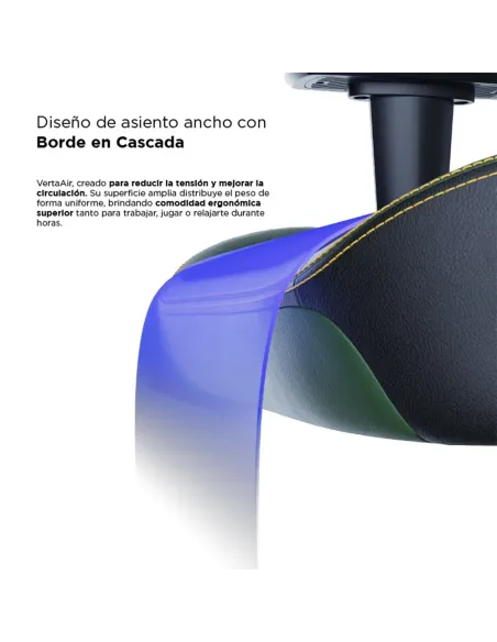 Vertagear SL3800 HygenX Midnight Green – silla gamer ergonómica