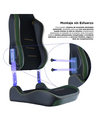 Vertagear SL3800 HygenX Midnight Green – silla gamer ergonómica
