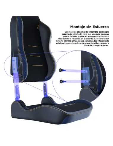 Vertagear SL3800 HygenX Midnight Blue – Silla gamer ergonómica