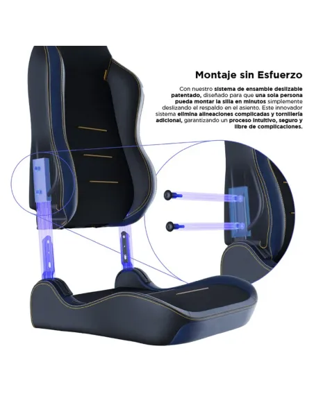 Vertagear SL3800 HygenX Midnight Blue – Silla gamer ergonómica
